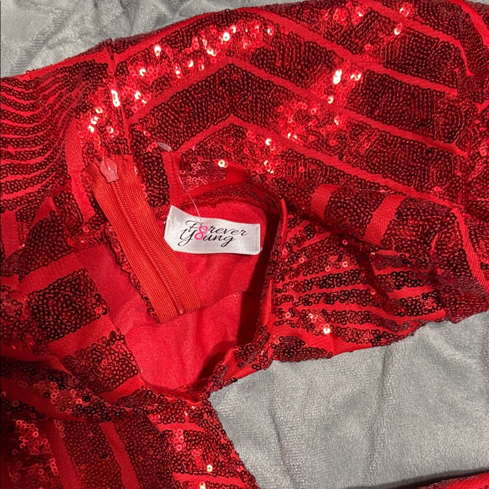 Forever Young Red Sequin Ensemble - image 2